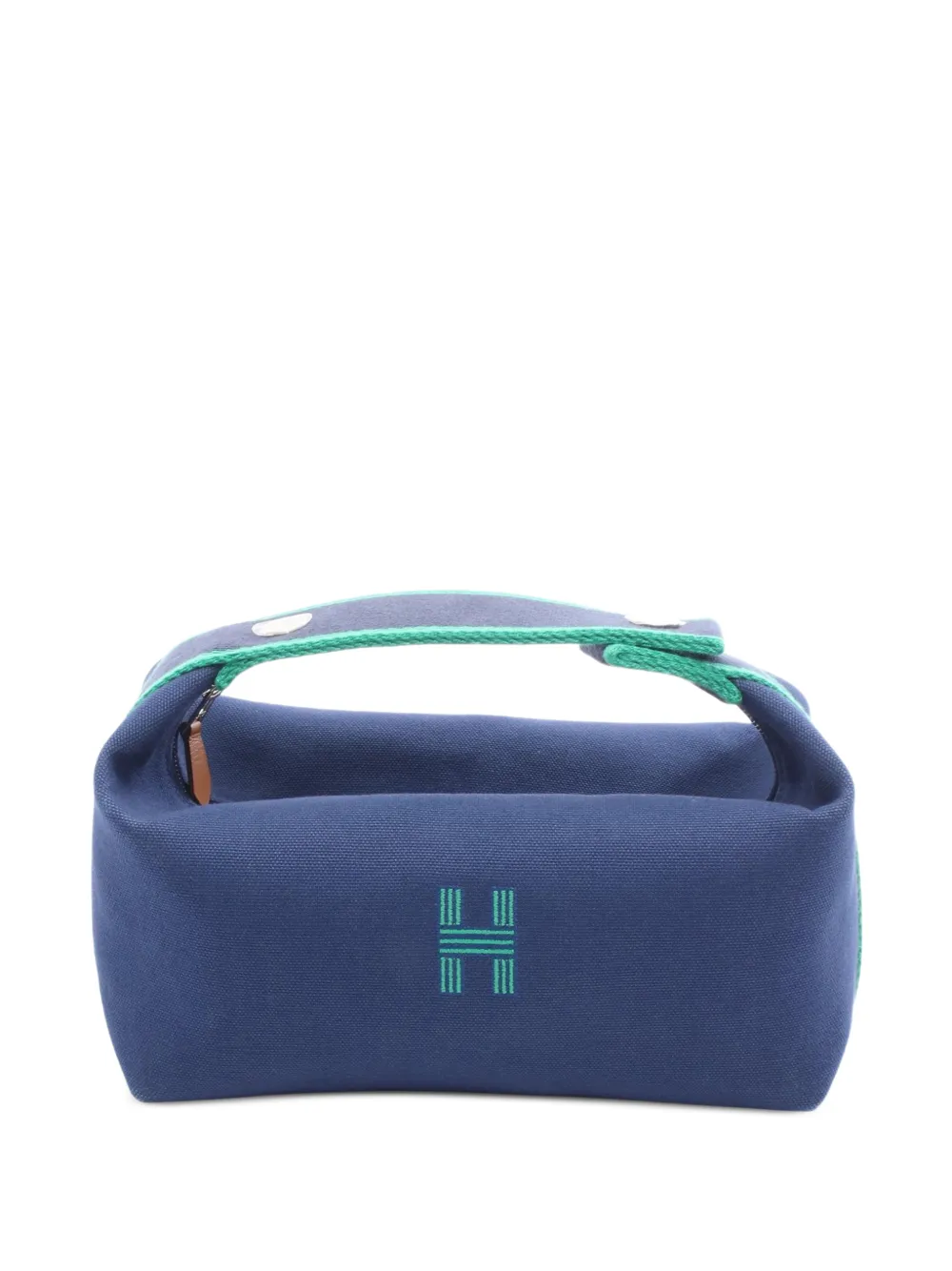 Hermès Pre-Owned 2010-2025 Small Toile Bride a Brac Case vanity bag | azul | Image 1