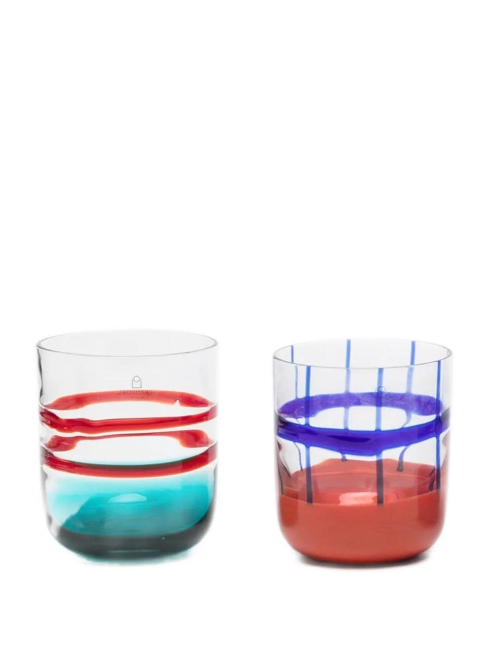 Ichendorf Milano patterned glasses (set of six) | White | Image 1