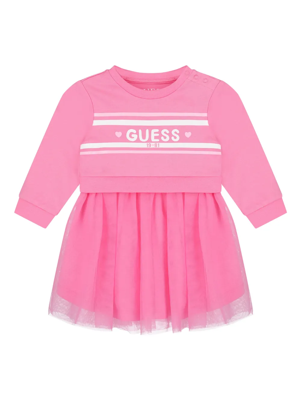 Guess kids logo tulle dress - Roze