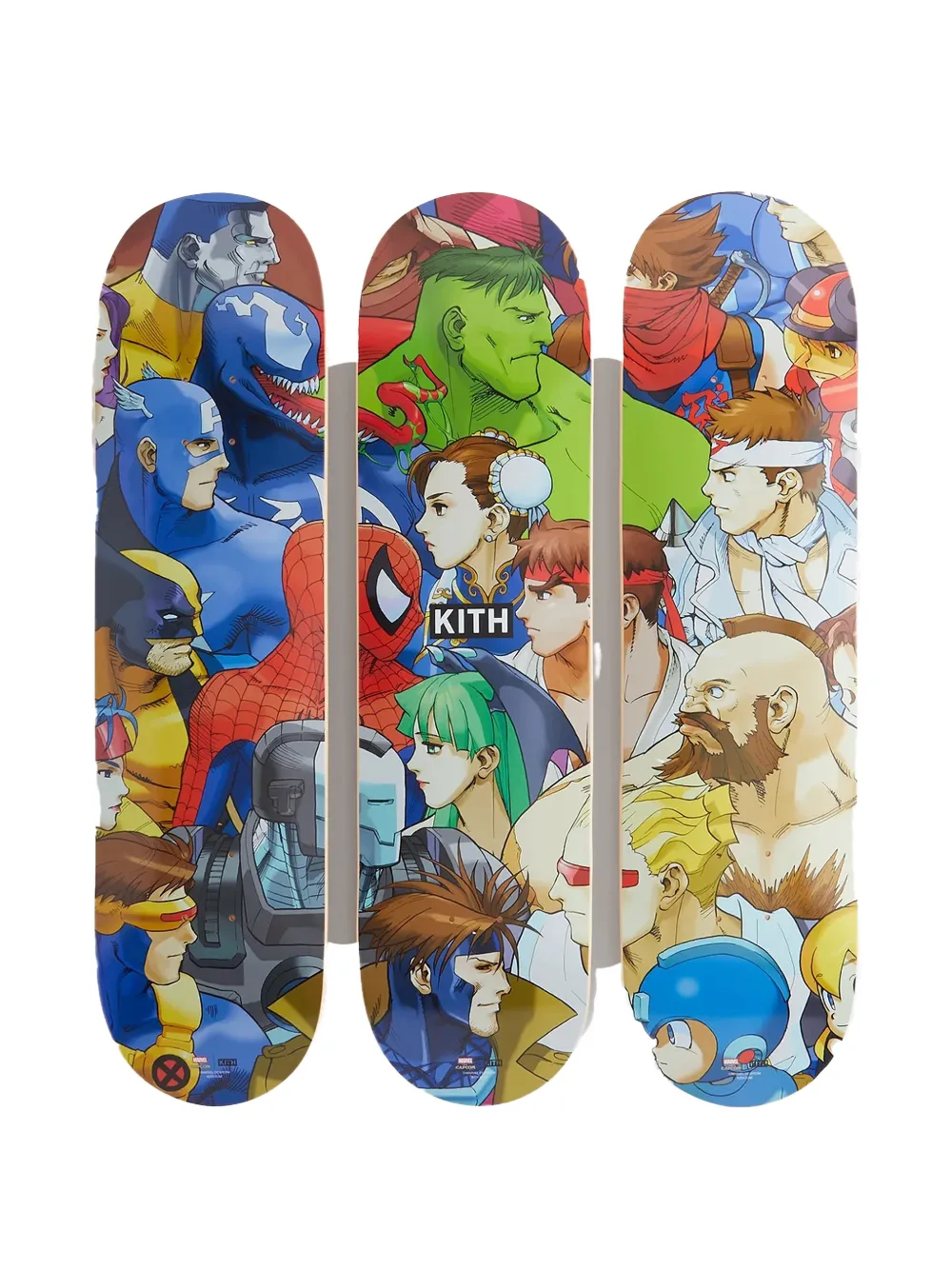 KITH x Marvel x Capcom Triptych skatedecks (set of three) | Equipment | Image 2
