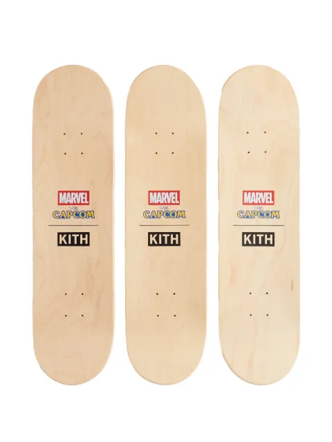 KITH x Marvel x Capcom Triptych skatedecks (set of three)