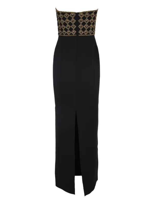 Rebecca Vallance Vesper Embellished Maxi Dress | Black | FARFETCH SA