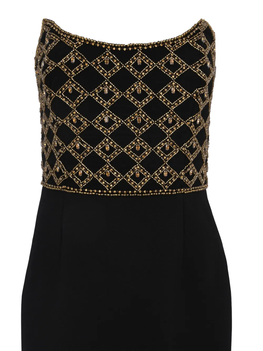 Rebecca Vallance Vesper verfraaide maxi-jurk Zwart