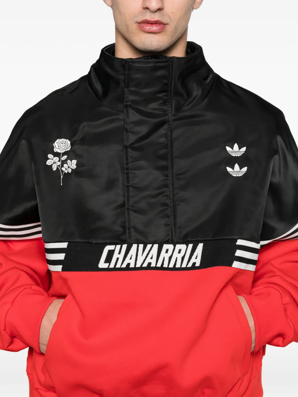 adidas x Willy Chavarria Gomez trui met geborduurd logo Zwart