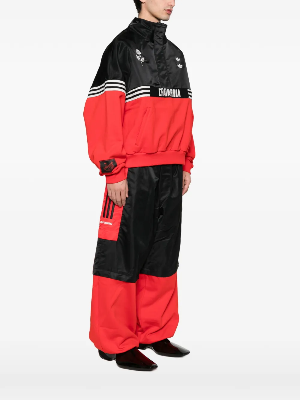 adidas x Willy Chavarria Gomez trui met geborduurd logo Zwart