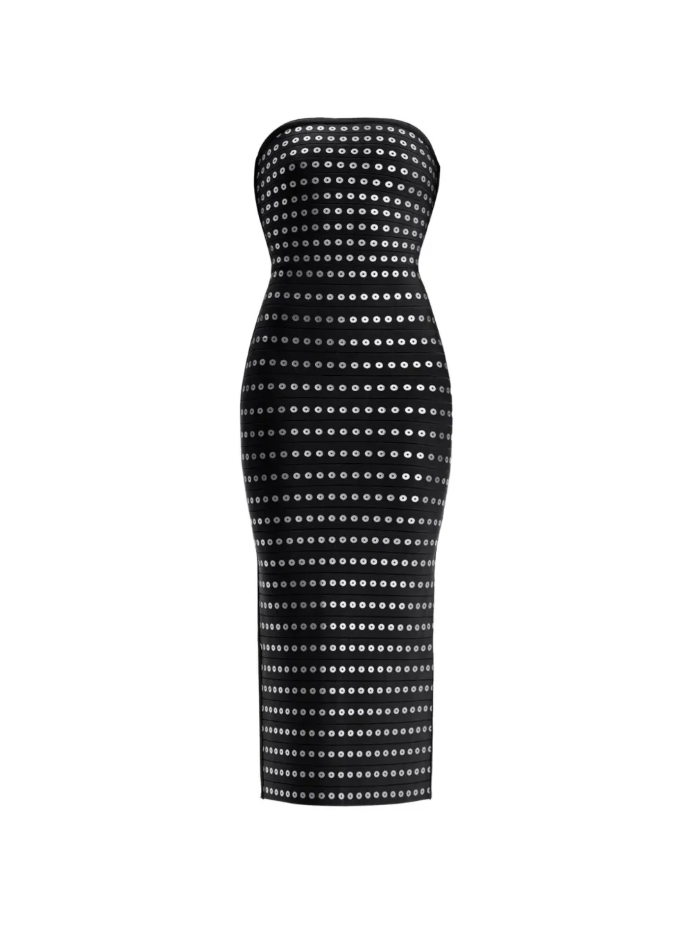 Herve Leger sequin strapless dress - Schwarz