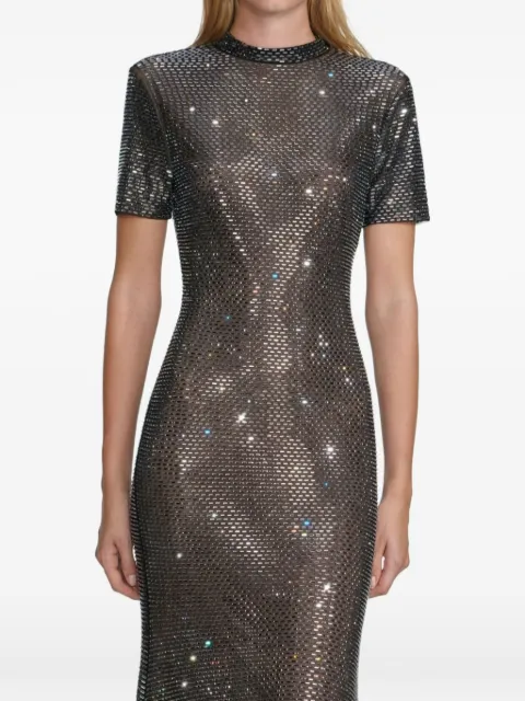 Self-Portrait vestido manga corta