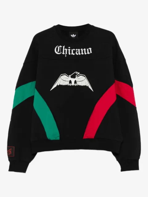 adidas sudadera con estampado gráfico de águila en colaboración con Willy Chavarria