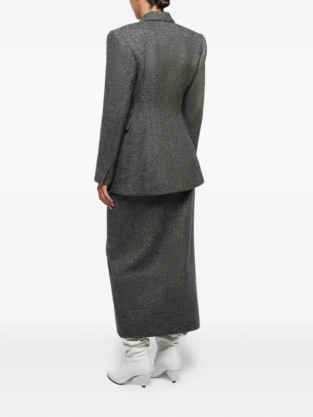  Anouki Double-breasted Blazer - Grey 