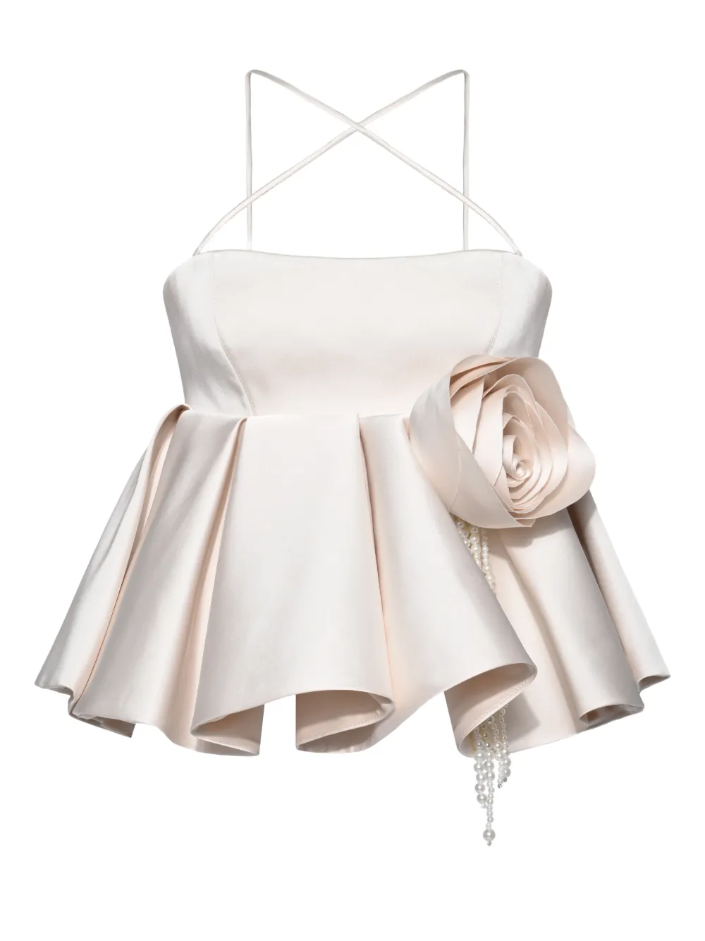 ANOUKI floral-appliqué top | Neutrals | Image 1