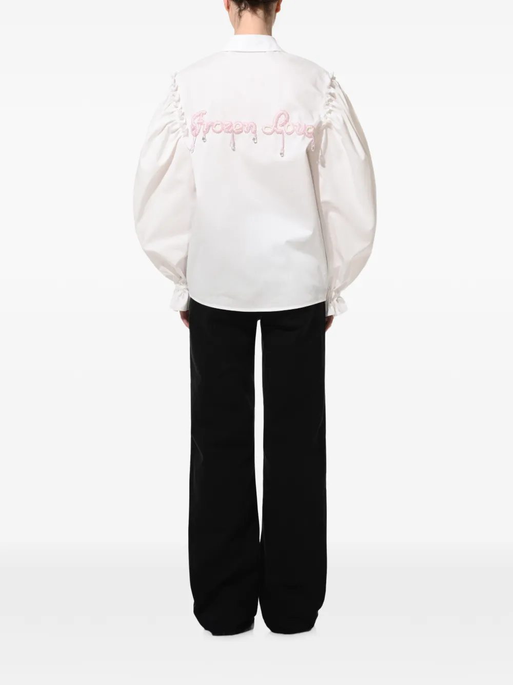  Anouki Ruffled-detail Shirt - White 