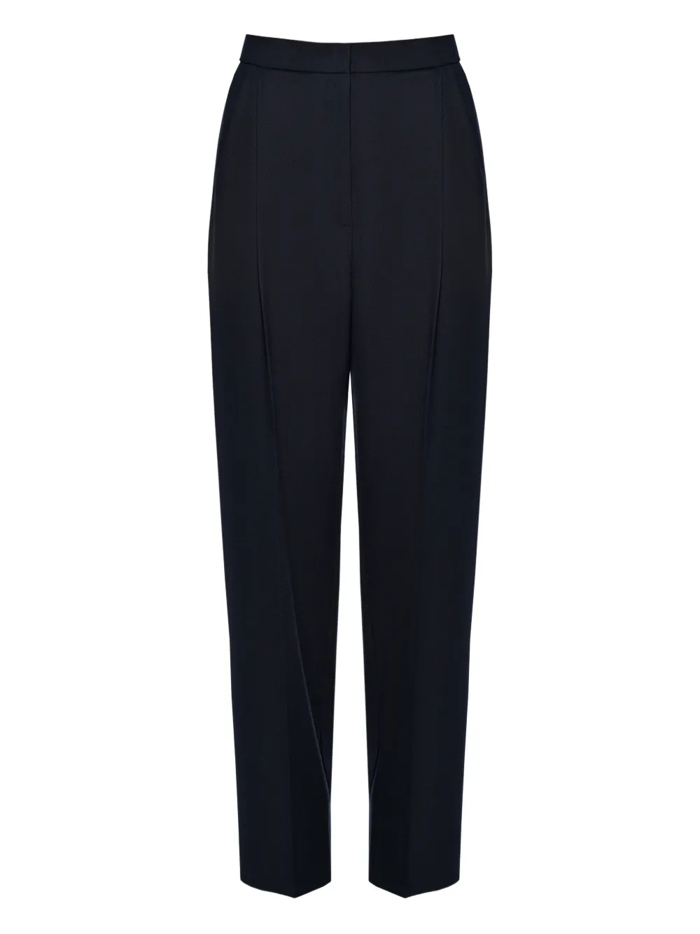 Anouki Pressed-crease Trousers In Blue
