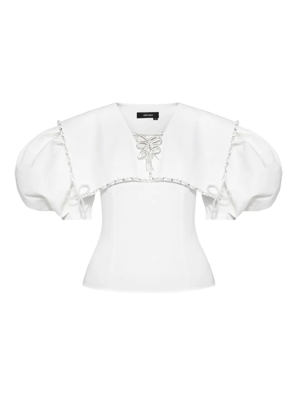 Anouki Embellished Blouse In White