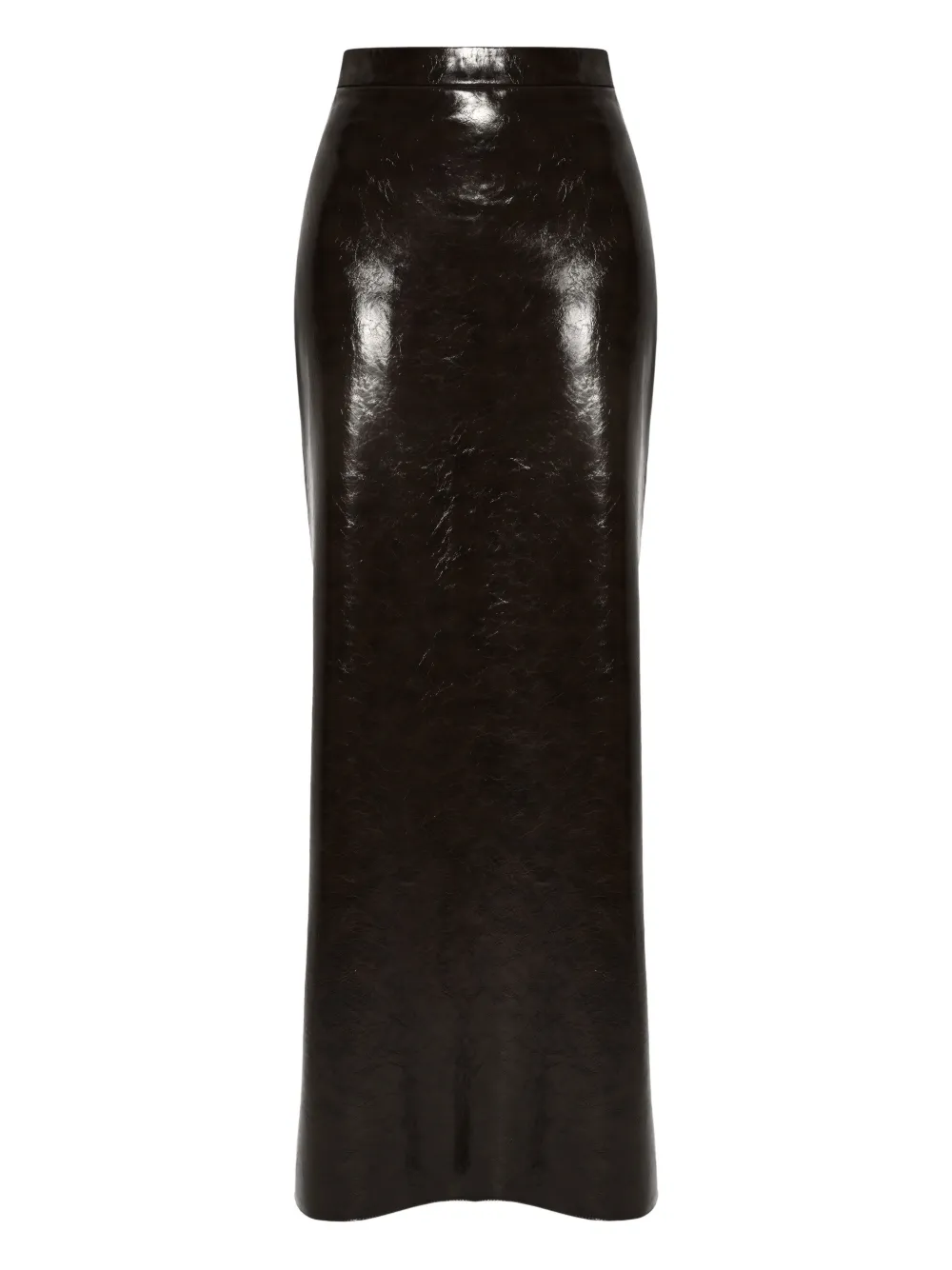 Anouki Faux-leather Maxi Skirt In Black