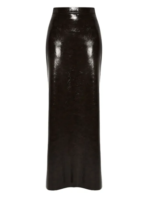 ANOUKI faux-leather maxi skirt