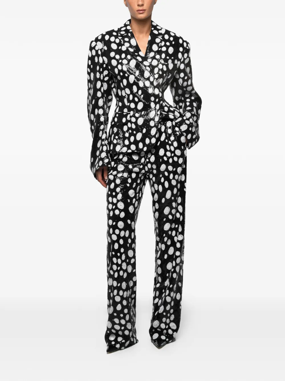 ANOUKI sequinned suit - Zwart