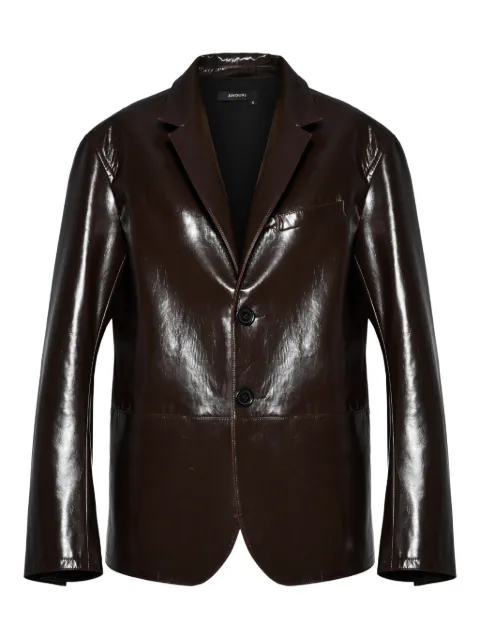 ANOUKI faux-leather blazer