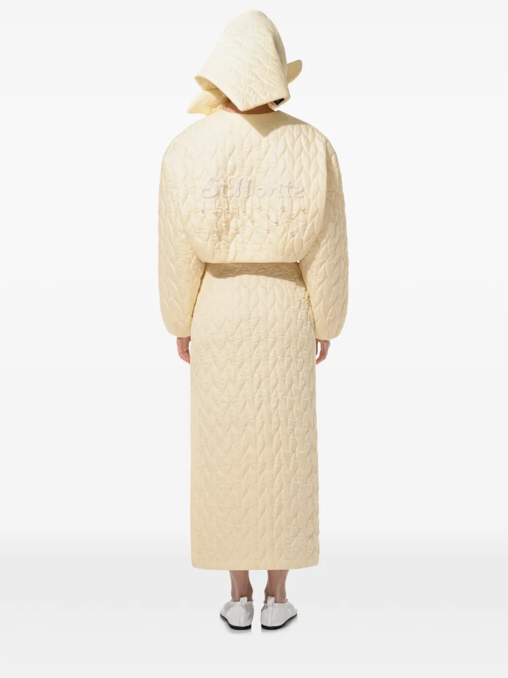  Anouki Quilted Bomber Jacket - Yellow 