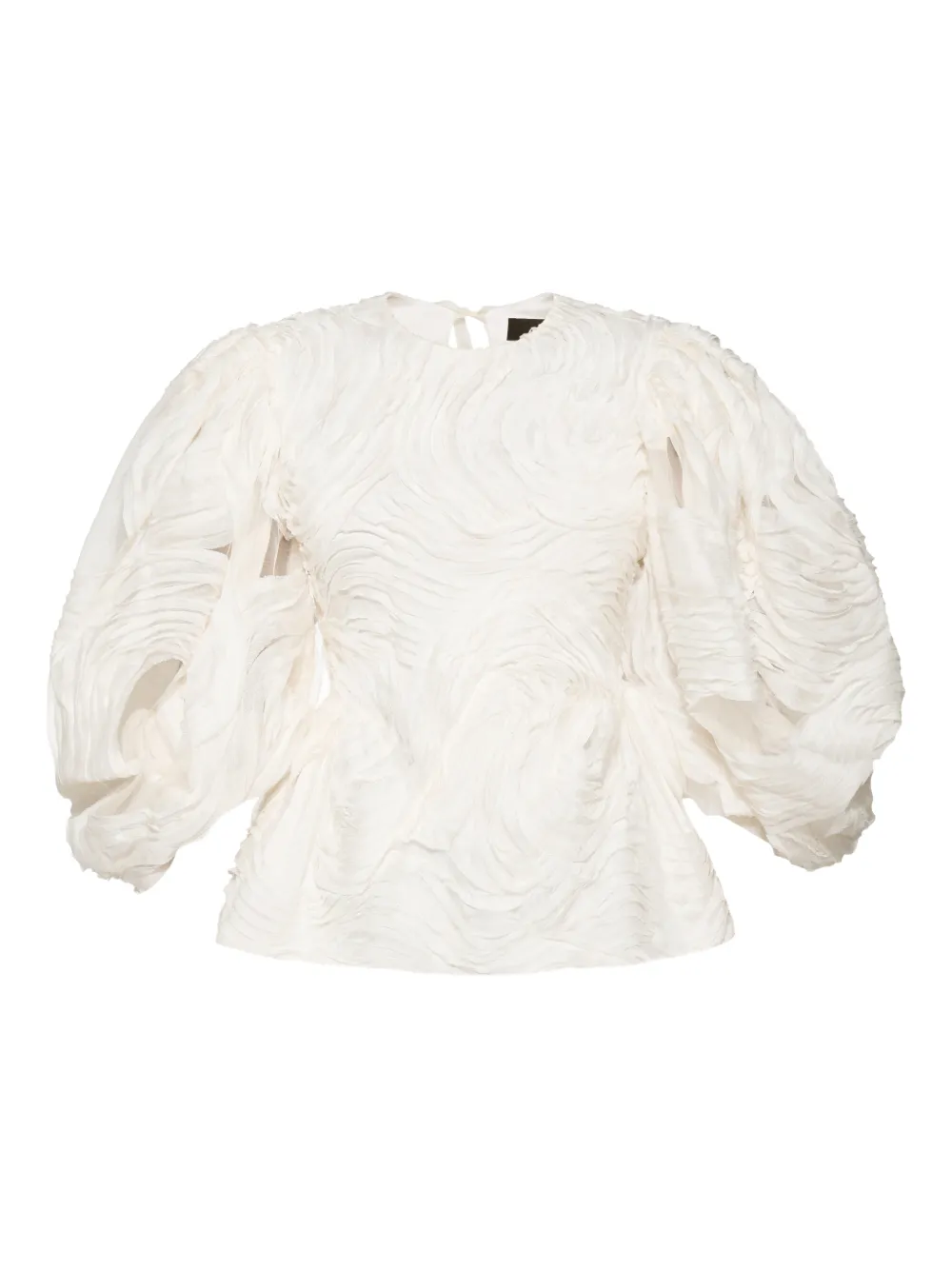 Anouki Puff-sleeve Embroidered Shorts Set In White