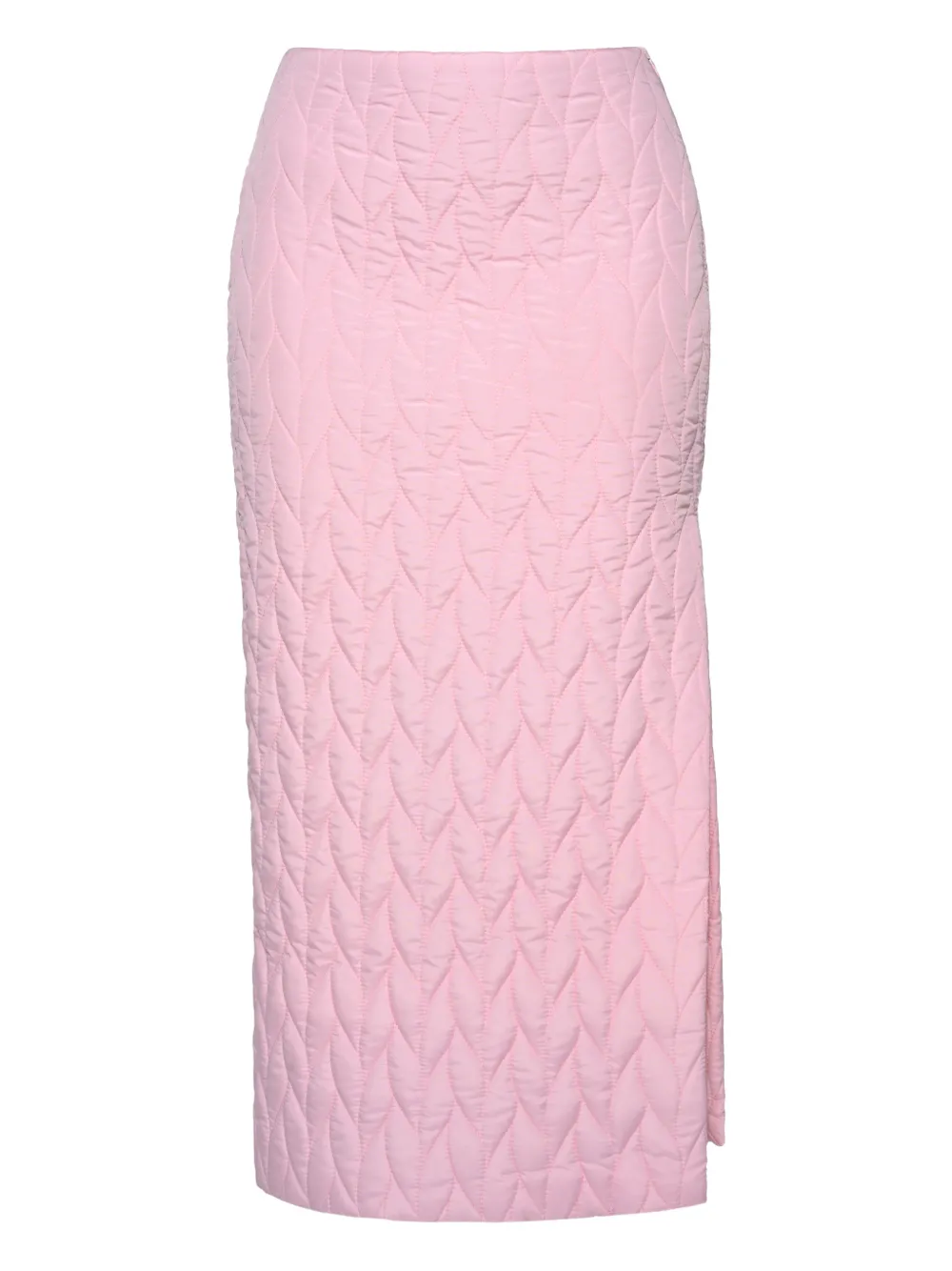 Anouki Quilted Midi Skirt In Pink