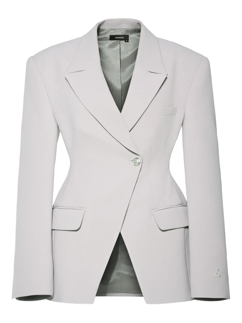 ANOUKI notched-lapels blazer | Grey | Image 1
