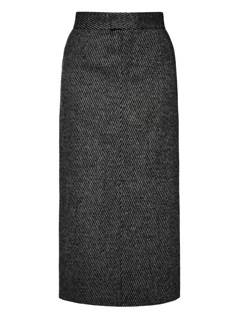 Anouki Slit-detail Midi Skirt In Gray