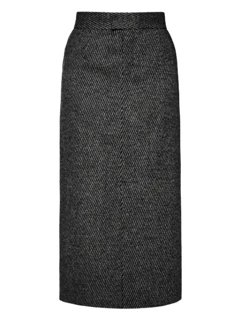 ANOUKI slit-detail midi skirt
