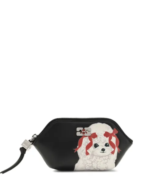 GANNI Bou poodle-print coin purse 