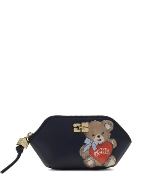 GANNI Bou bear-print coin purse