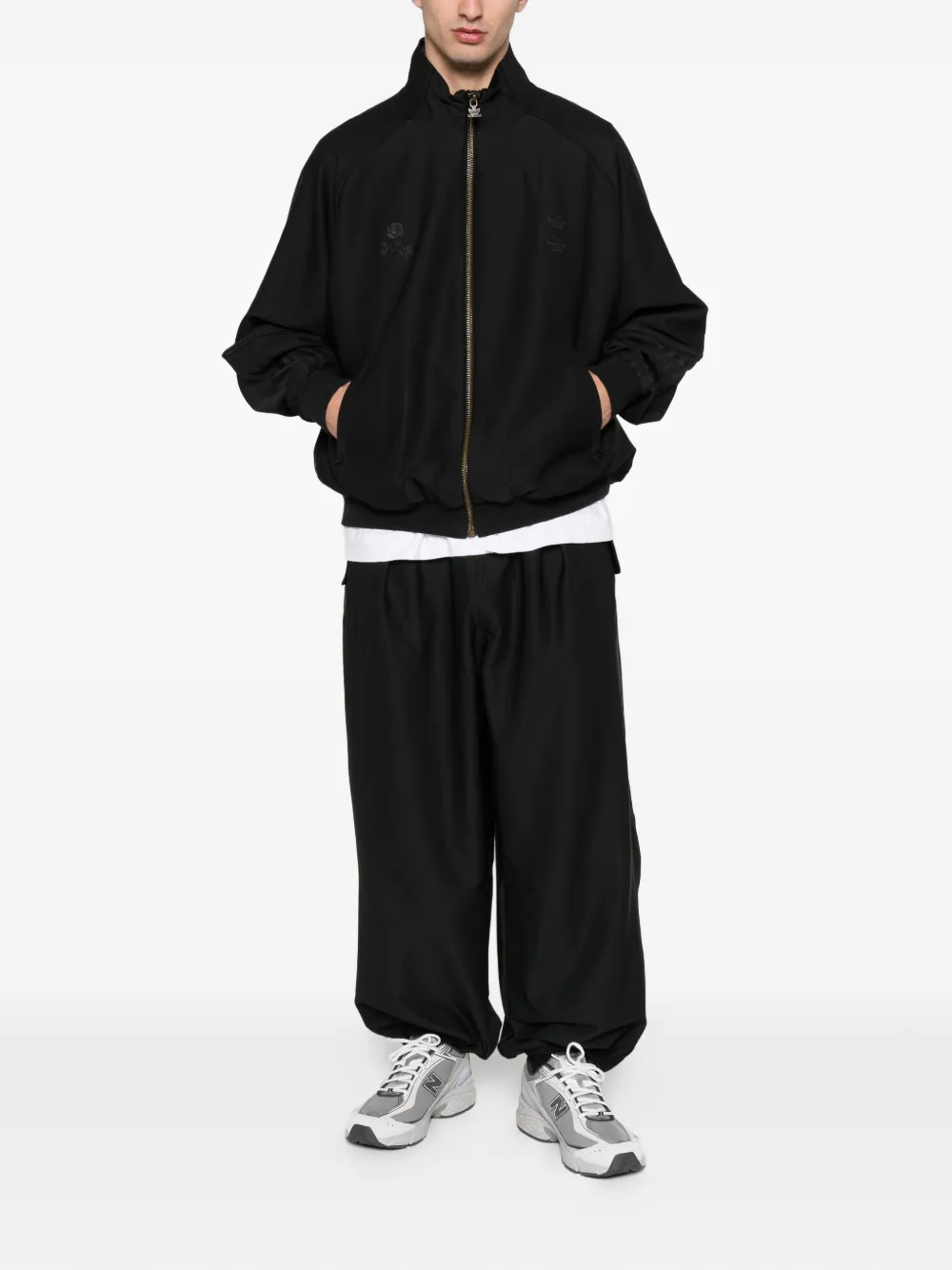 Adidas x Willy Chavarrialogo-detail track pants - Zwart