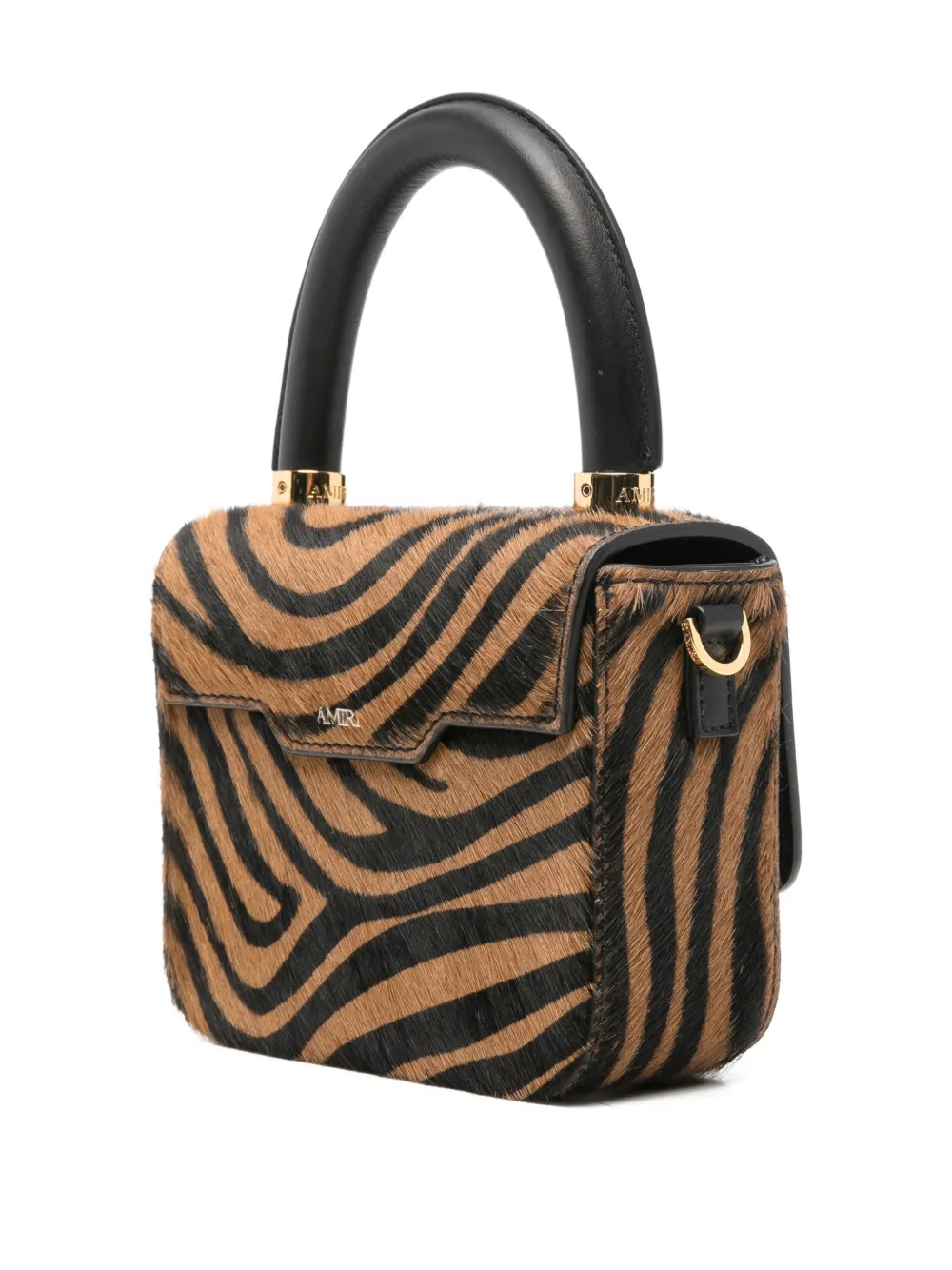  Amiri Micro Ma Zebra Tote Bag - Brown 