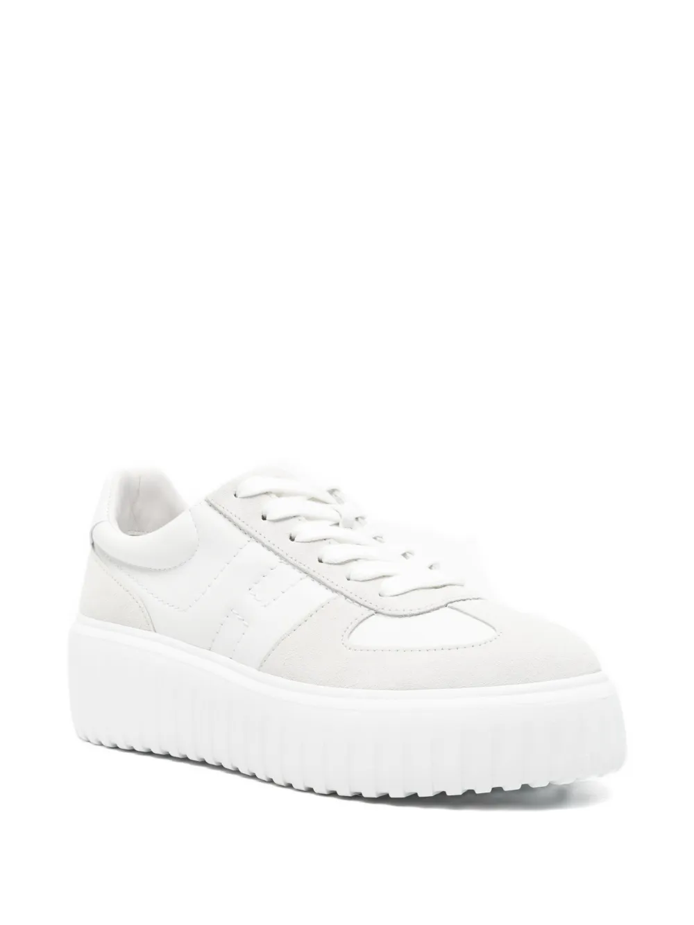Hogan H-Stripes sneakers met plateauzool - Wit
