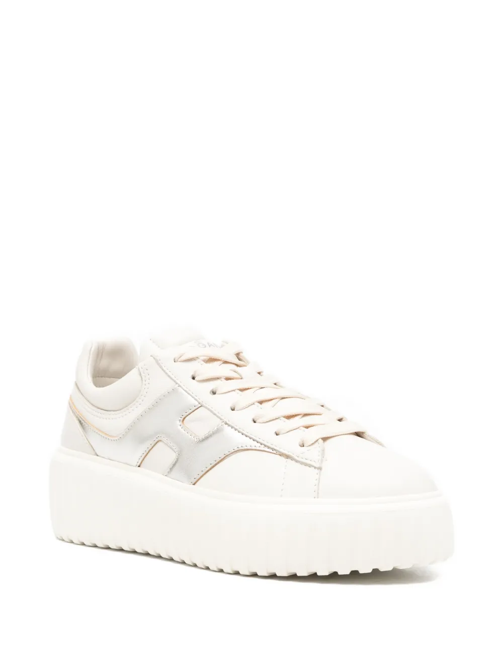 Hogan H-stripe platform sneakers - Beige