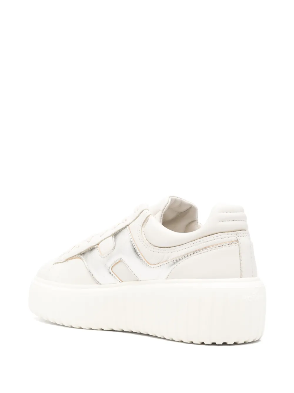 Hogan H-Stripes sneakers met plateauzool Beige