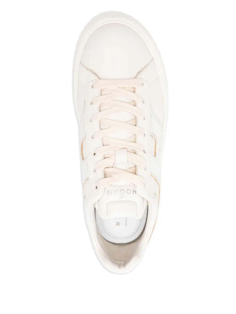 Hogan H-Stripes sneakers met plateauzool Beige