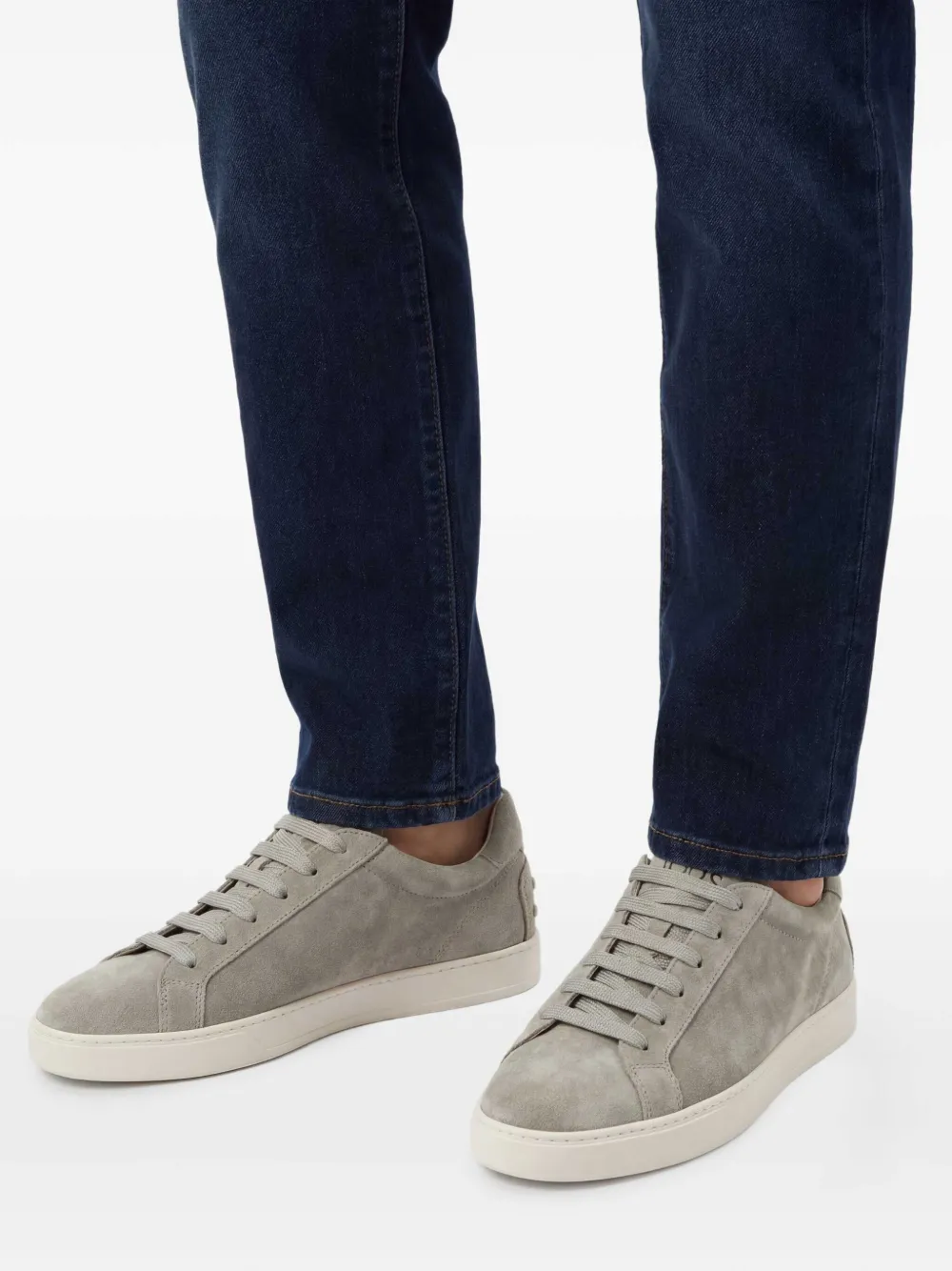 Tod's Allacciata Cassetta スエードスニーカー | グレー | FARFETCH JP