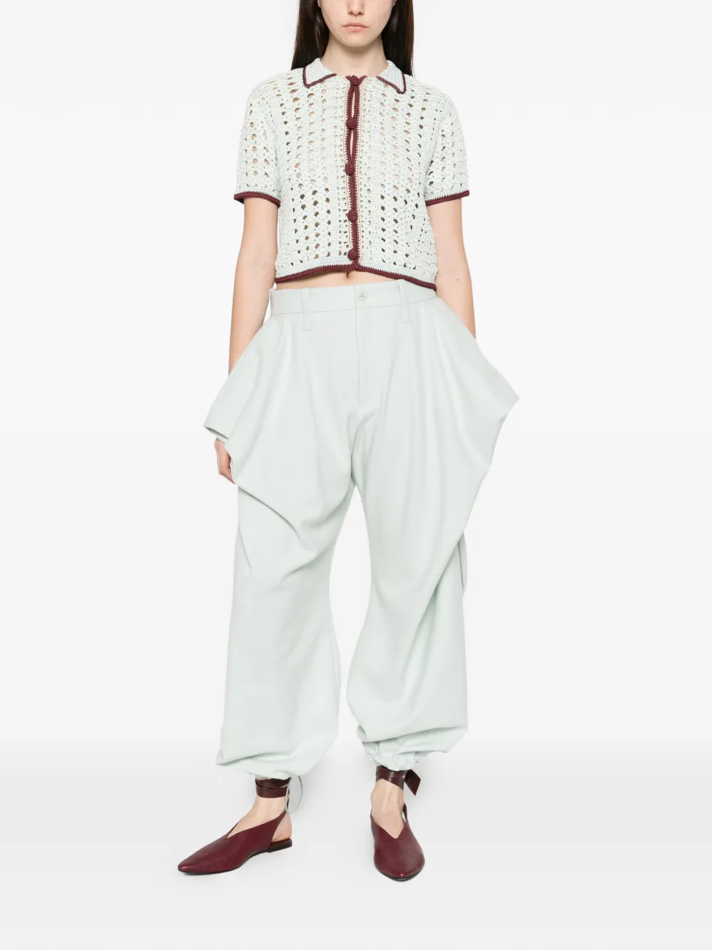 Forte Forte クロシェ シャツ | ブルー | FARFETCH JP
