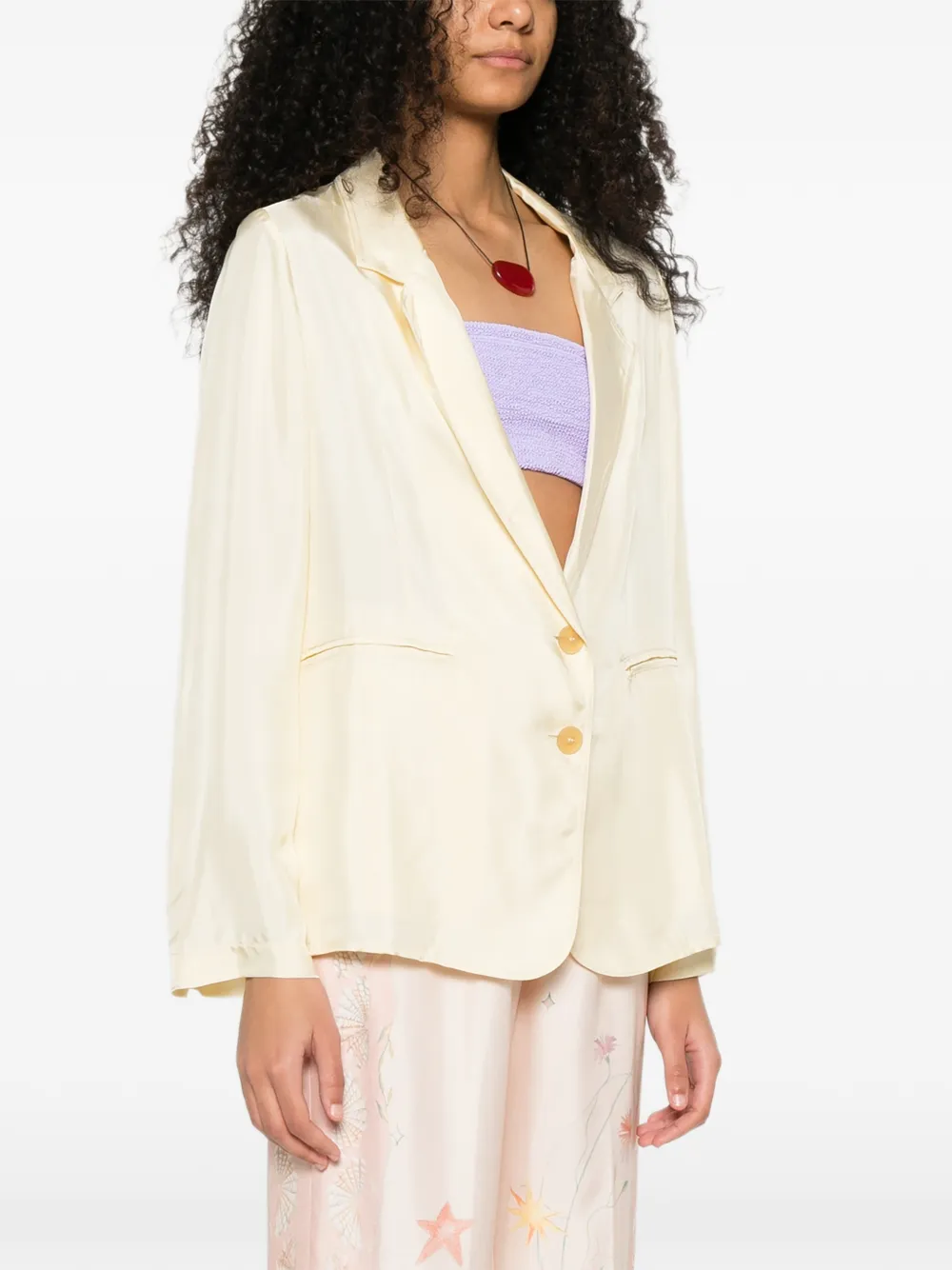  Forte Forte Buttoned Blazer - Yellow 