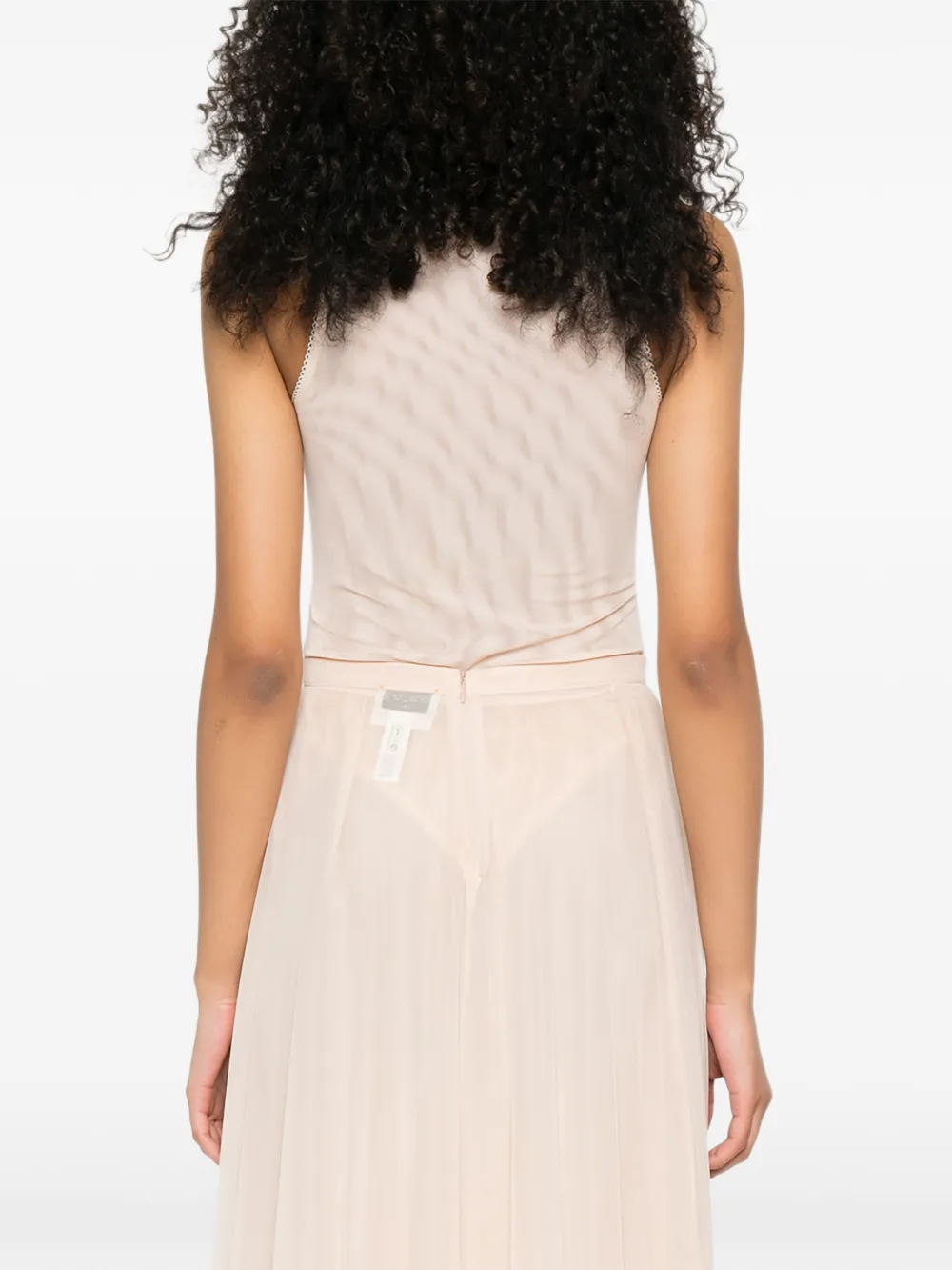Forte Mouwloze body Beige