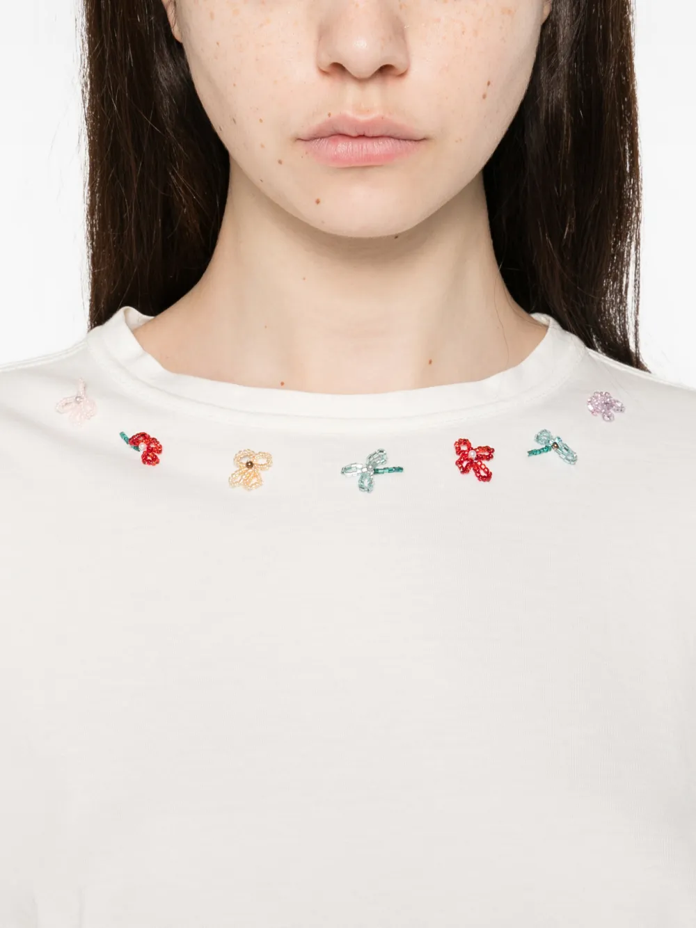 Forte Katoenen T-shirt Wit
