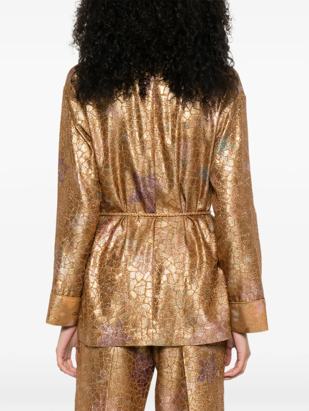 Forte Blazer met lange mouwen Goud