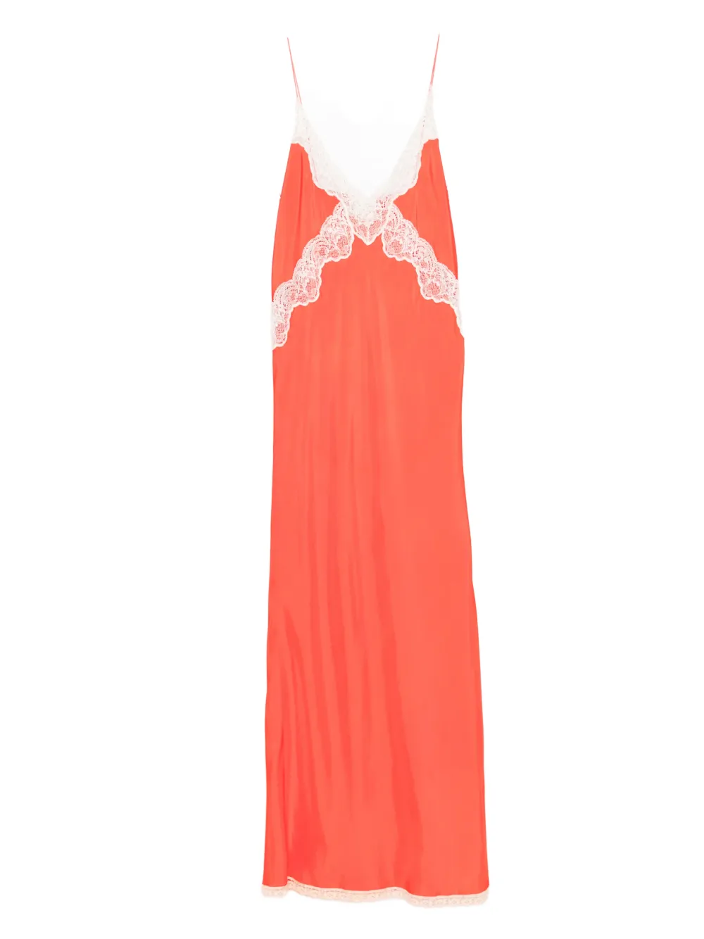 Forte Forte lace V-neck maxi dress - Red