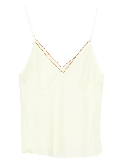 Forte Forte scalloped V-neck top