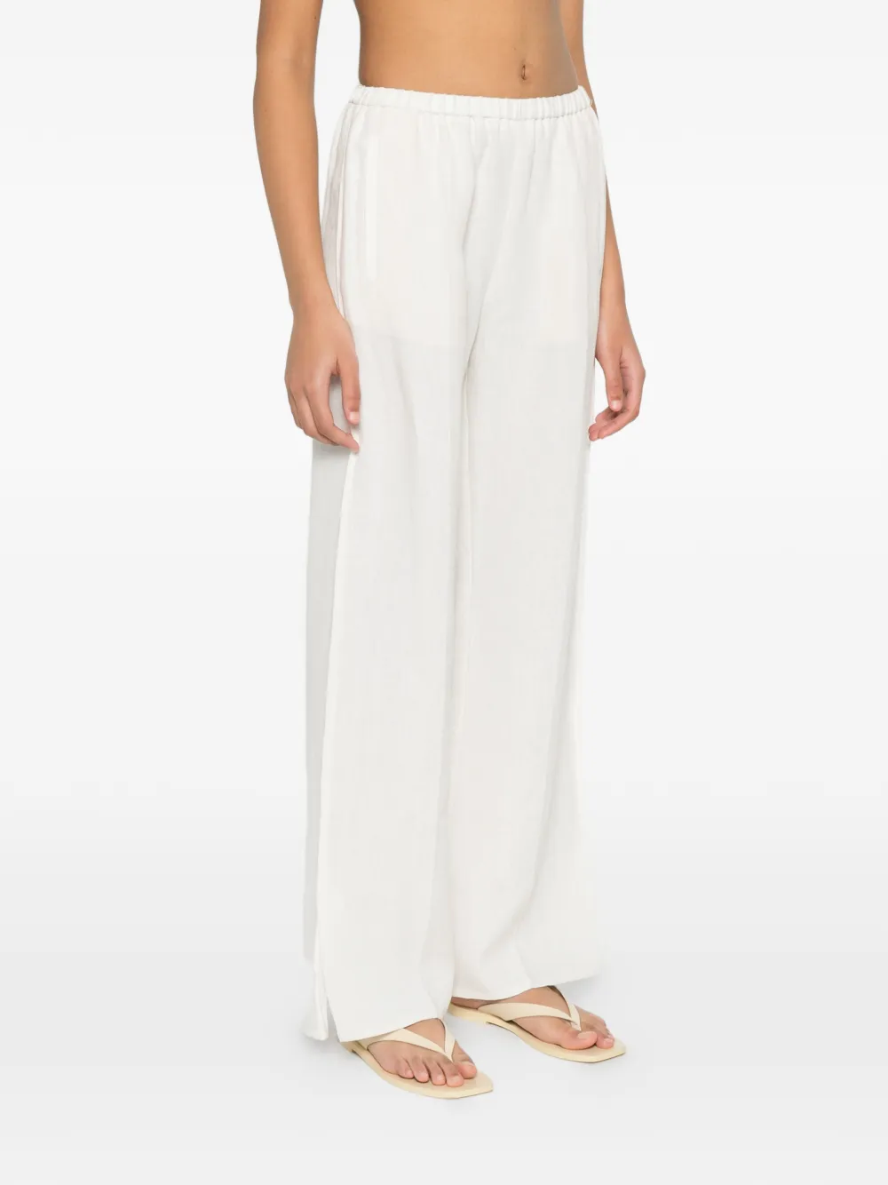 Forte Elastische broek Wit