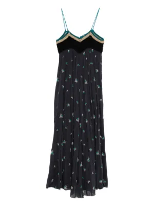 La DoubleJ Capri silk-blend Midi Dress | Black | FARFETCH La DoubleJ Capri silk-blend Midi Dress | Black | FARFETCH