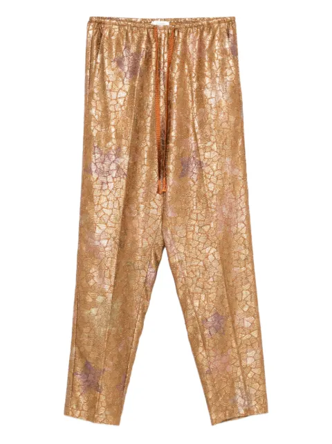 Forte Forte pantalones con estampado floral