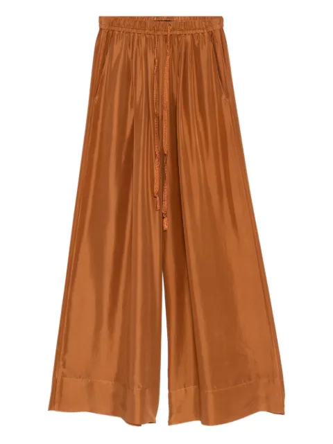 Forte Forte pantalones de satén con cordones