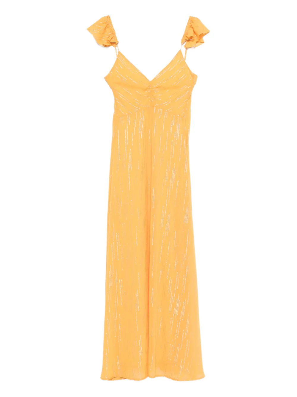 Forte Forte ruffled-detail sleeveless maxi dress - Yellow
