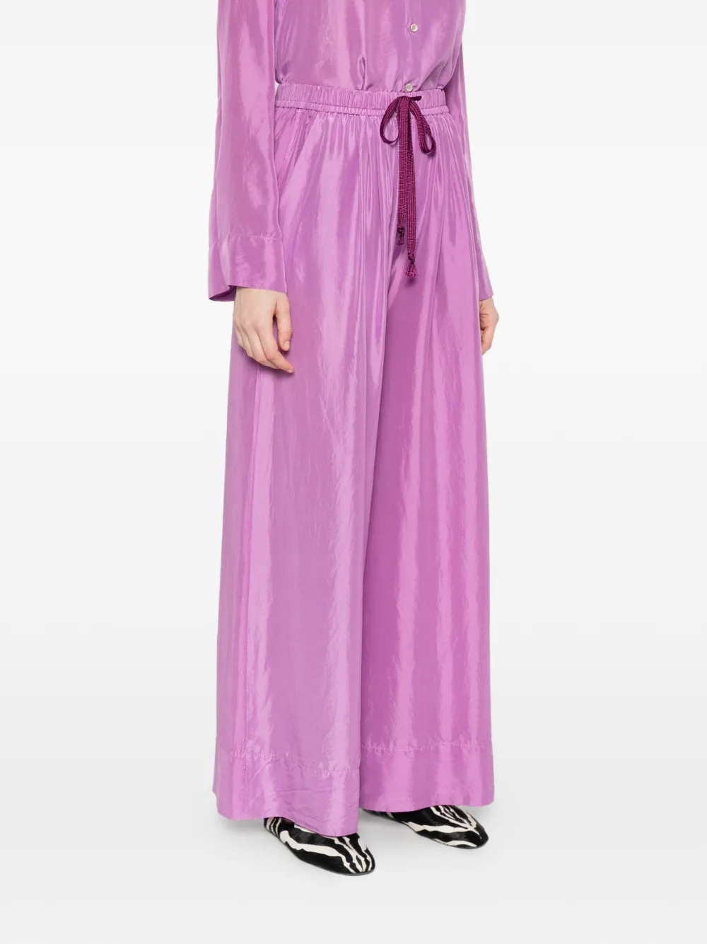  Forte Forte Drawstring Trousers - Purple 