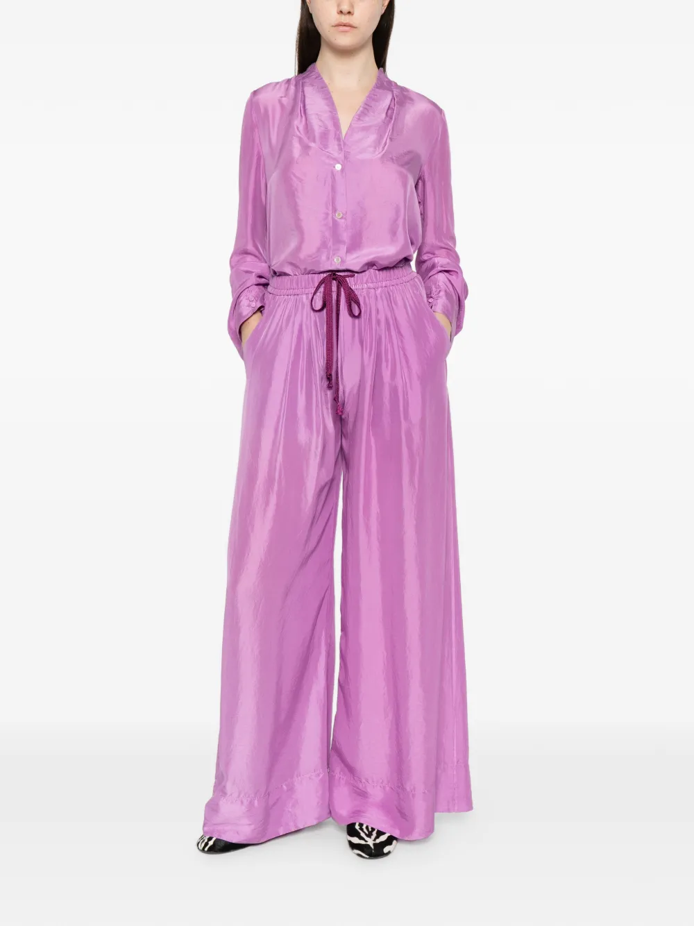  Forte Forte Drawstring Trousers - Purple 